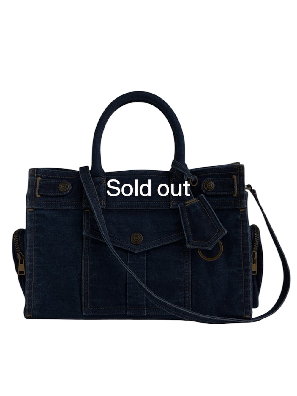 NEW GAP Dark Denim Five Pocket Satchel Bag - Women's Handbag